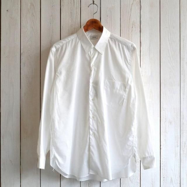 CIOTA  Regular Collar Long Sleeve Shirt  (Off White) / SHLM-108-CR