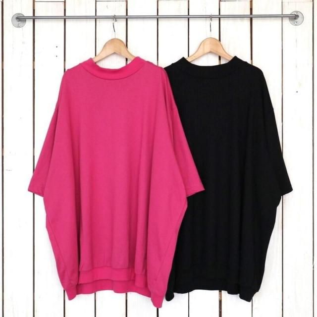 【HARVESTY ハーベスティ】MOCK NECK EGG S/S TEE モックネックエッグ半袖Tシャツ｜A52504