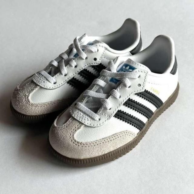 adidas originals Kids Samba OG CF EL I 14-16cm (White)