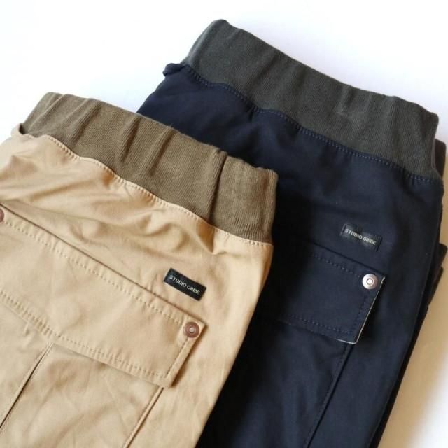 STUDIO ORIBE RIB PANTS - Renewal (Beige)(Navy) / RP03-253