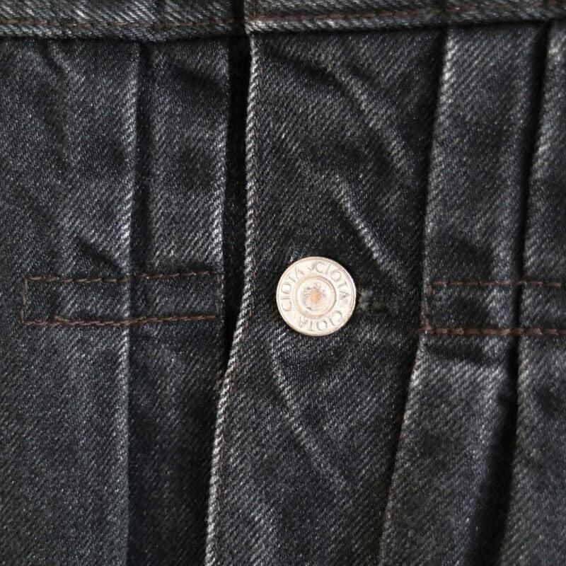 CIOTA デニムジャケット M.BLACK CIOTA (シオタ) Double Pocket Denim Jacket Black One Wash