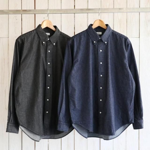 CIOTA DENIM B.D SHIRT ӥ󥳥åȥǥ˥ܥ󥷥 (Navy)(Black) / SHLM-123