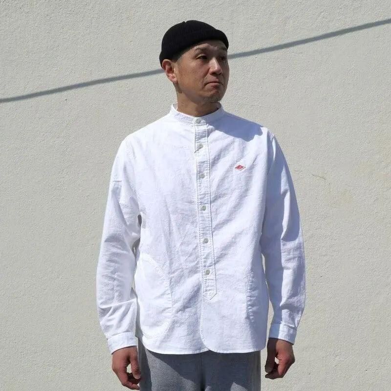 美品　DANTON ダントン　デニムバンドカラーシャツ　ブルー　Mサイズ 楽天市場】【SOLDOUT】DANTON ダントン レディース バンドカラー