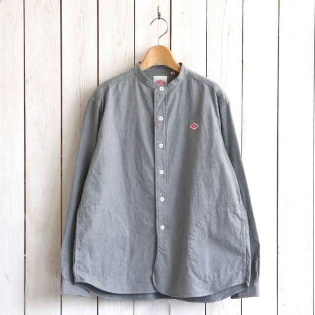 DANTON ȥCotton Flannel Band Collar Shirt åȥեͥ Хɥ顼 | DT-B0279VSS