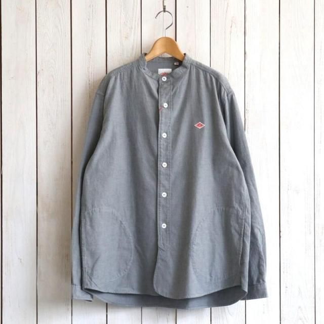 DANTON ȥCotton Flannel Band Collar Shirt åȥեͥ Хɥ顼 | DT-B0280VSS