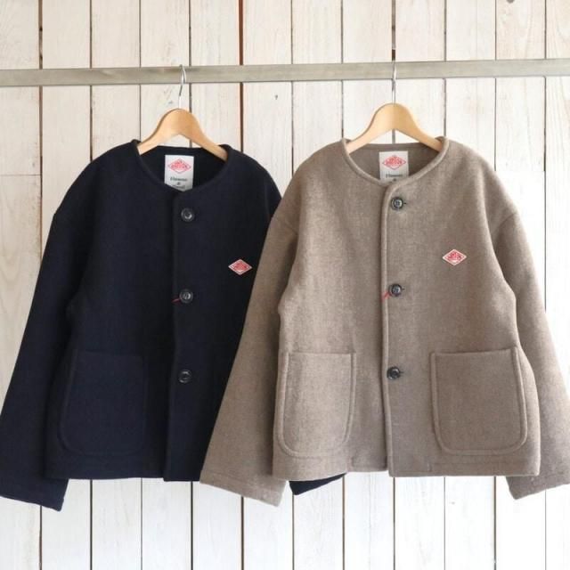 DANTON ȥWOOL LIGHT PILE COLLARLESS JACKET 饤ȥѥ륫顼쥹㥱åȡDT-A0013WLP