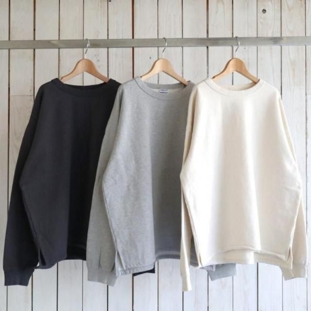 WALLA WALLA SPORT 饹ݡġ RS L/S BOX SWEAT (IVORY)(H.GREY)(USED BLACK)/ WW030243-SR