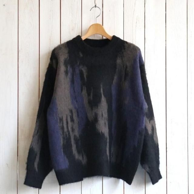  SLICK åShaggy Mohair Abstract Jaquard Pullover 㥮إ ֥ȥ饯 㥫 ץ륪С˥åȡ5151058