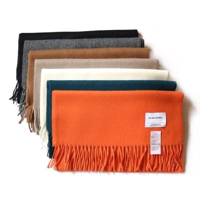 ��THE INOUE BROTHERS �����Υ����֥饶������Baby Alpaca Brushed Scarf (ECRU)(GREIGE)(GREY)(BLACK) TIB-ALAC2001ML