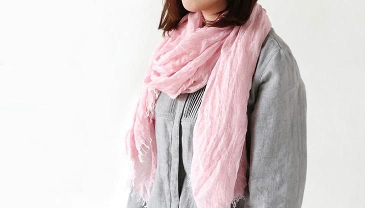 絹屋 潤絹ストール(桜色) 絹屋 潤絹ストール(桜色)