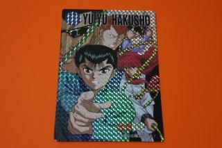 【極美品】幽遊白書 プリズム10枚とノーマル38枚 計48枚 カードダス アマダ 美品 当時物 レア 幽遊白書 カードダス 飛影 ひえい ノーマル 9