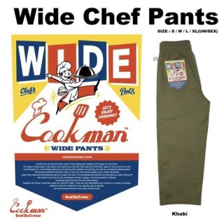 <img class='new_mark_img1' src='https://img.shop-pro.jp/img/new/icons14.gif' style='border:none;display:inline;margin:0px;padding:0px;width:auto;' />Cookman åޥ Wide Chef Pants Khaki