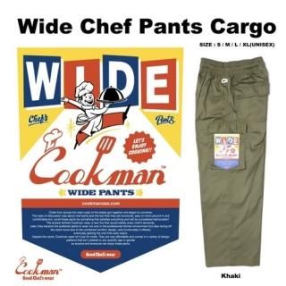 <img class='new_mark_img1' src='https://img.shop-pro.jp/img/new/icons14.gif' style='border:none;display:inline;margin:0px;padding:0px;width:auto;' />Cookman åޥ 磻ɥեѥ Wide Chef Pants Cargo Khaki