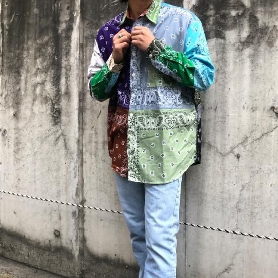 リメイク,501,バンドT,ネルシャツ,REMAKE,BANDANA,PATCHWORK,FLANNEL, リメイク,501,バンドT,ネルシャツ,REMAKE,BANDANA,PATCHWORK,FLANNEL,