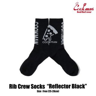 <img class='new_mark_img1' src='https://img.shop-pro.jp/img/new/icons50.gif' style='border:none;display:inline;margin:0px;padding:0px;width:auto;' />Cookman åޥ å Rib Crew Socks Reflector Black