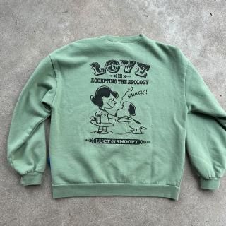 <img class='new_mark_img1' src='https://img.shop-pro.jp/img/new/icons14.gif' style='border:none;display:inline;margin:0px;padding:0px;width:auto;' />SEQUENZ  TP LOVE IS ... C/N SWEAT / å 磻ɥ륨å PEANUTS (ICE GREEN) LUCY