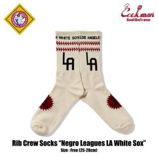 <img class='new_mark_img1' src='https://img.shop-pro.jp/img/new/icons14.gif' style='border:none;display:inline;margin:0px;padding:0px;width:auto;' />Cookman åޥ å Rib Crew Socks Negro Leagues LA White Sox