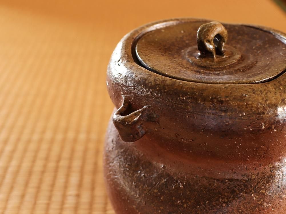 備前焼　水指 備前火襷水指 | しぶや黒田陶苑