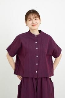 はらっぱ会津木綿スモックワンピース