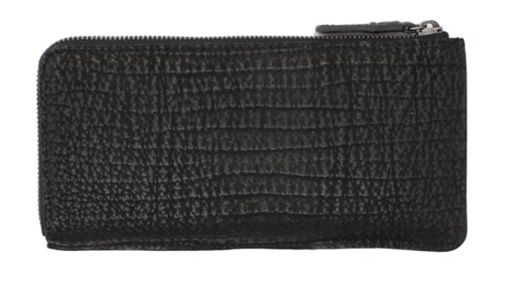 L字ファスナー長財布オールレザー/シャーク