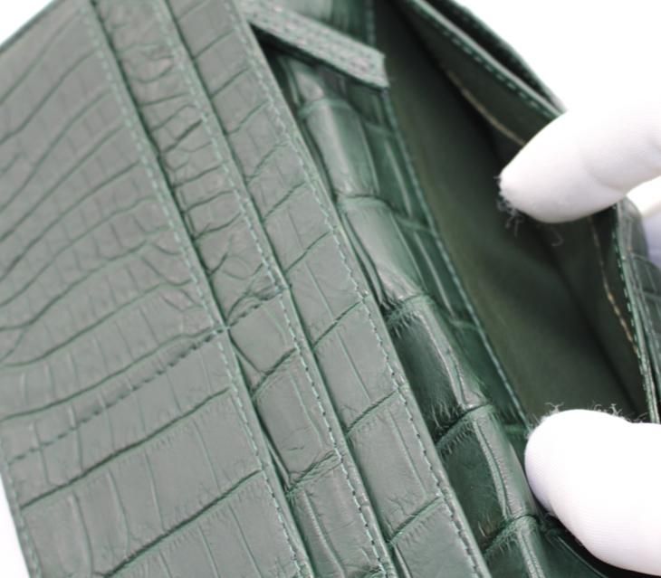 クロコダイル無双オールレザー長財布キプロス