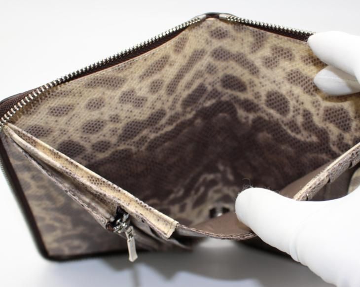 ラージサイズウォレット/クロコダイル&カロングオールレザー