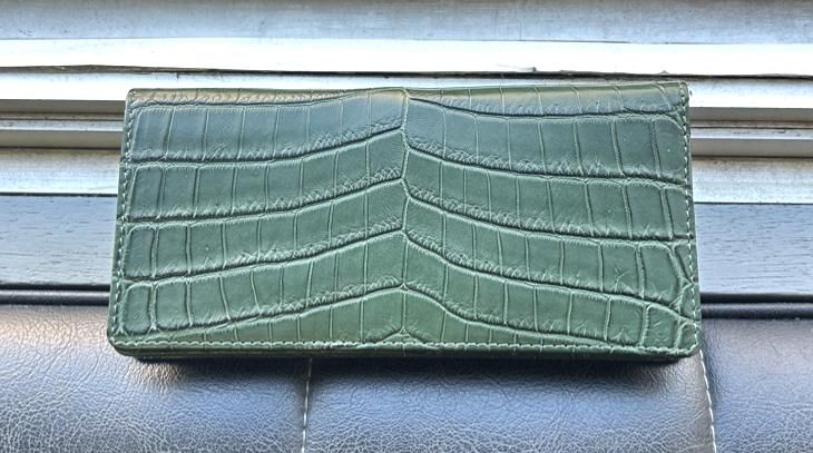クロコダイル無双オールレザー長財布キプロス