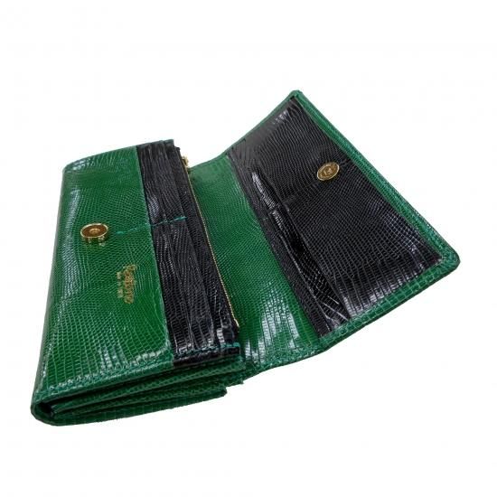 オーストリッチ】 型押し / レザー / 長財布 / グリーン オーストリッチ】 型押し / レザー / 長財布 / グリーン