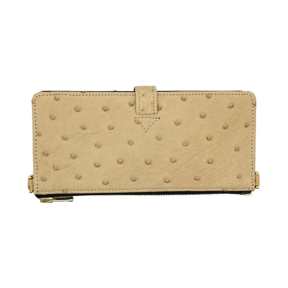 可愛いカラー✨オーストリッチ リュック ターンロック エキゾチックレザー レッド 可愛いカラー✨オーストリッチ リュック ターンロック