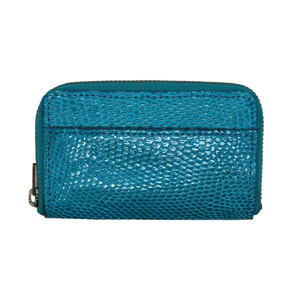 【未使用】LOEWE ケース ネイビー エキゾチックレザー エキゾチックミニ財布|リザード - 『皮革に製品としての生命への