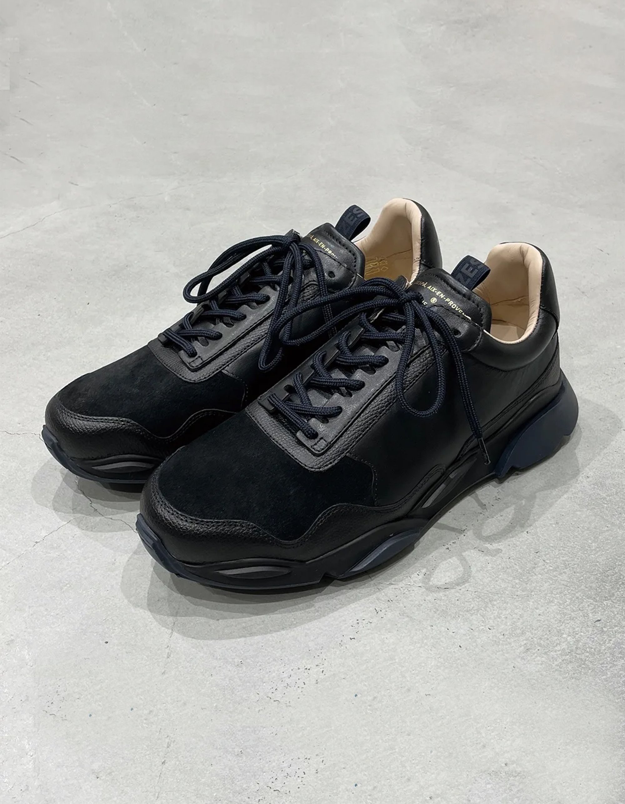 【ZESPA】leather sneakers/black