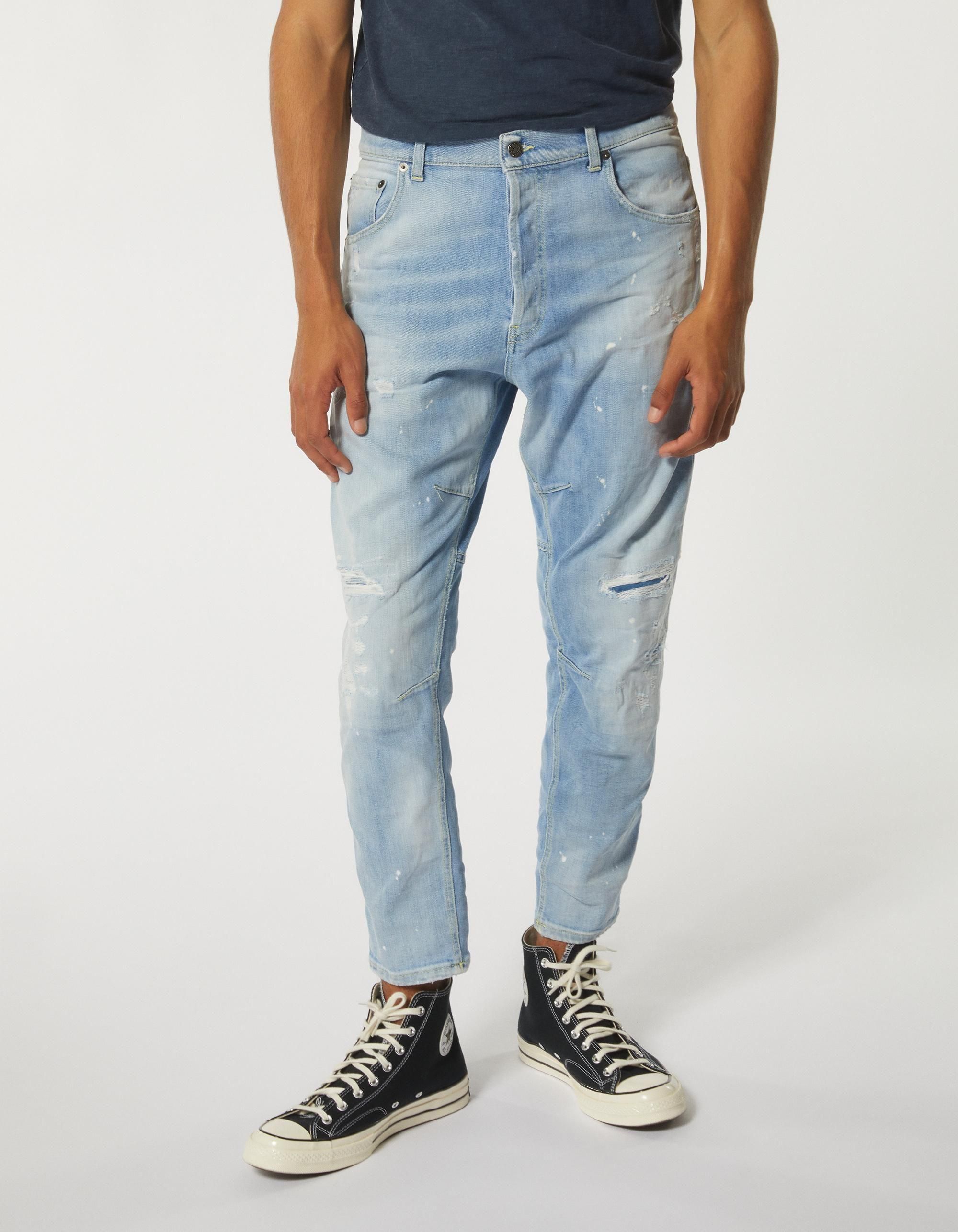 【DONDUP】Damaged lose-fit denim