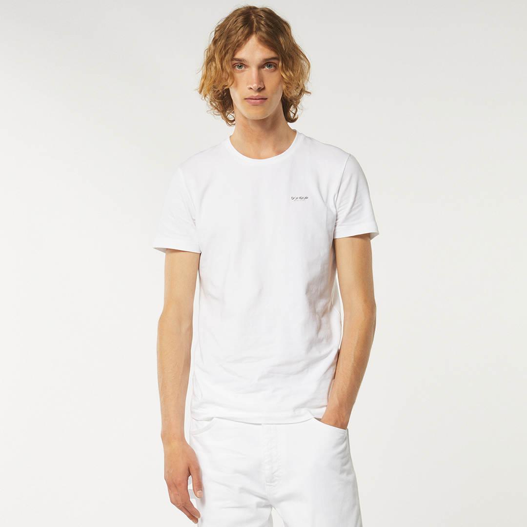<img class='new_mark_img1' src='https://img.shop-pro.jp/img/new/icons8.gif' style='border:none;display:inline;margin:0px;padding:0px;width:auto;' />【DONDUP】Slim-fit jersey T-shirt 2color 23ss