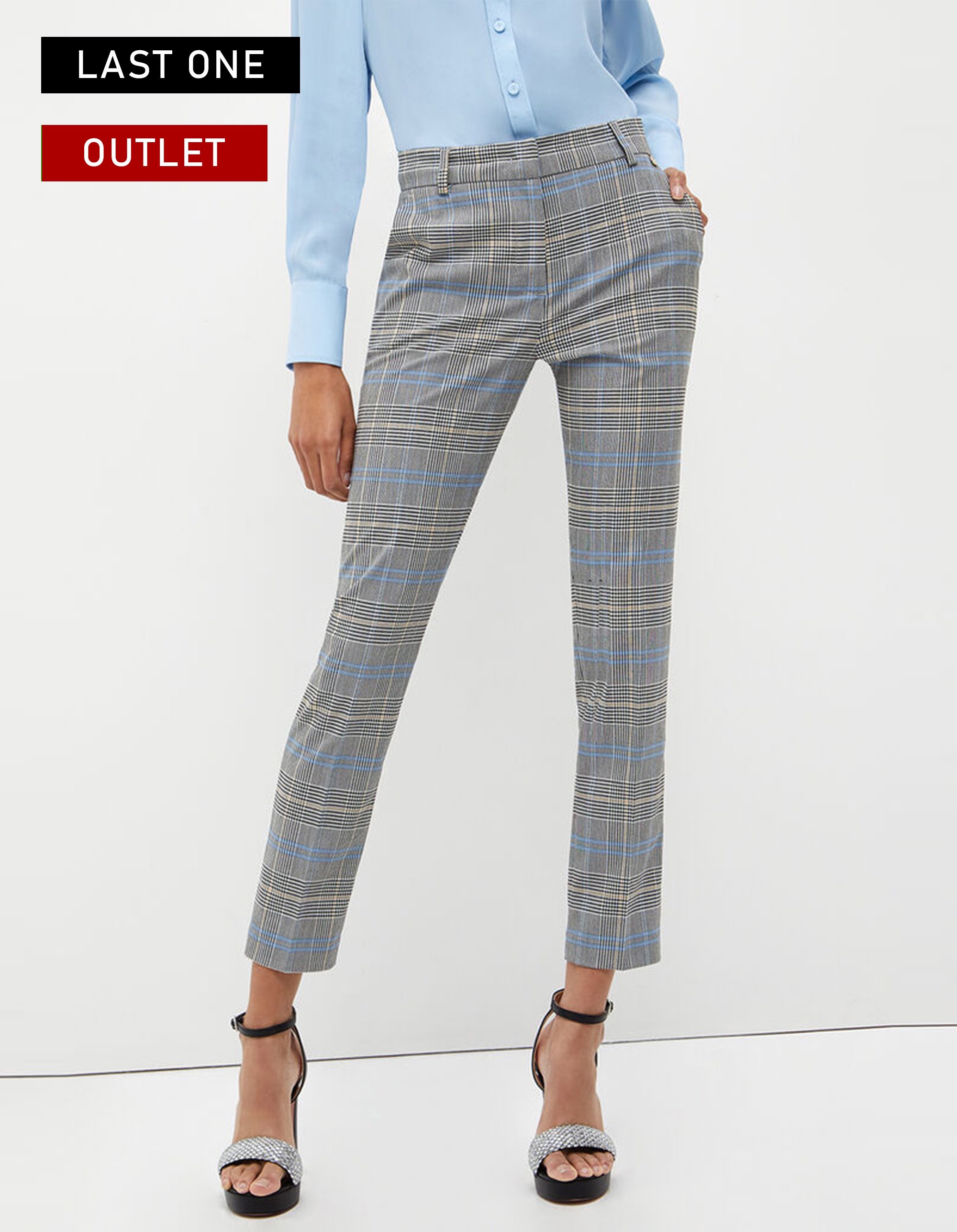 LIUJOGlen plaid trousers