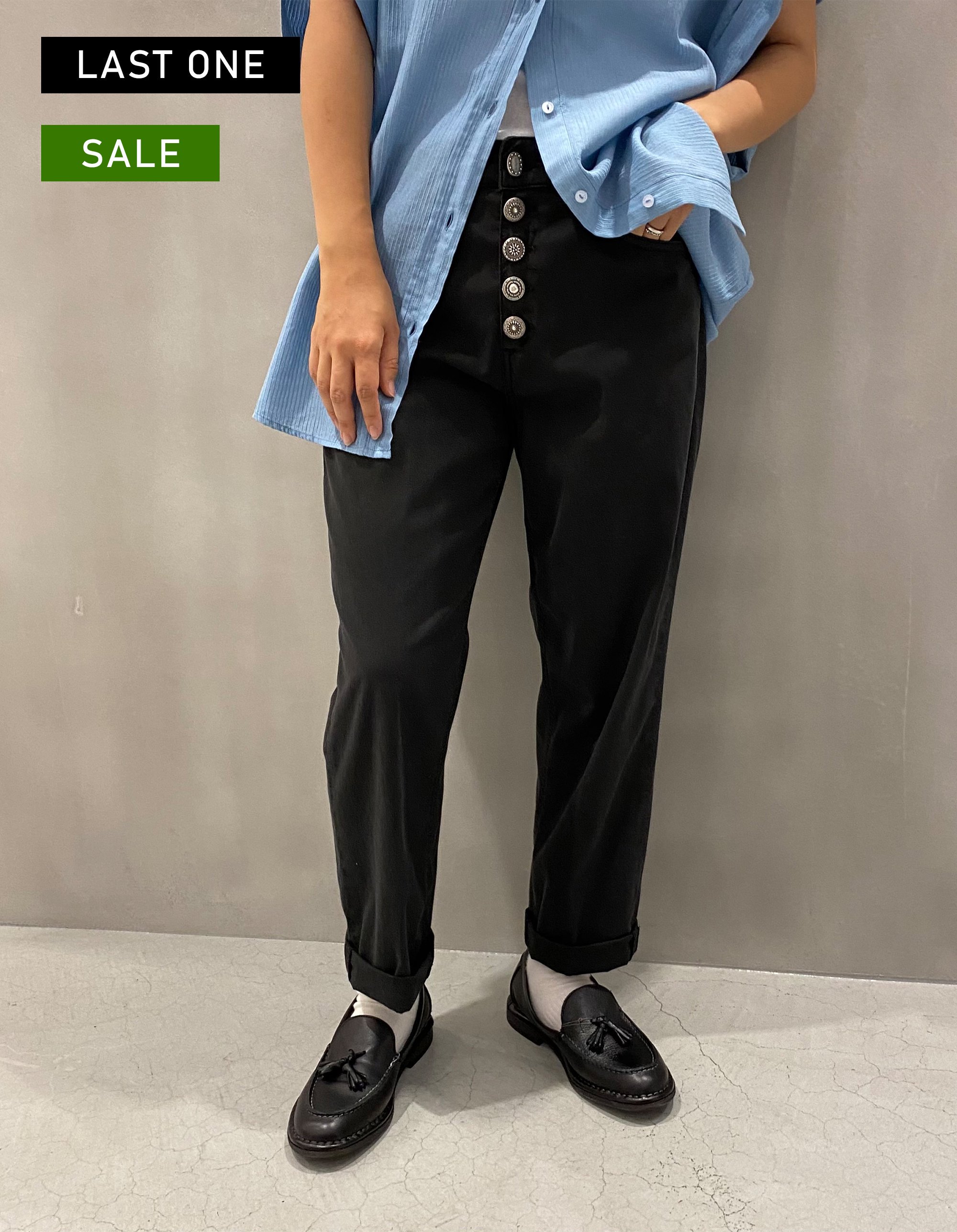【DONDUP】Carmen slim-fit trousers 23ss/sale