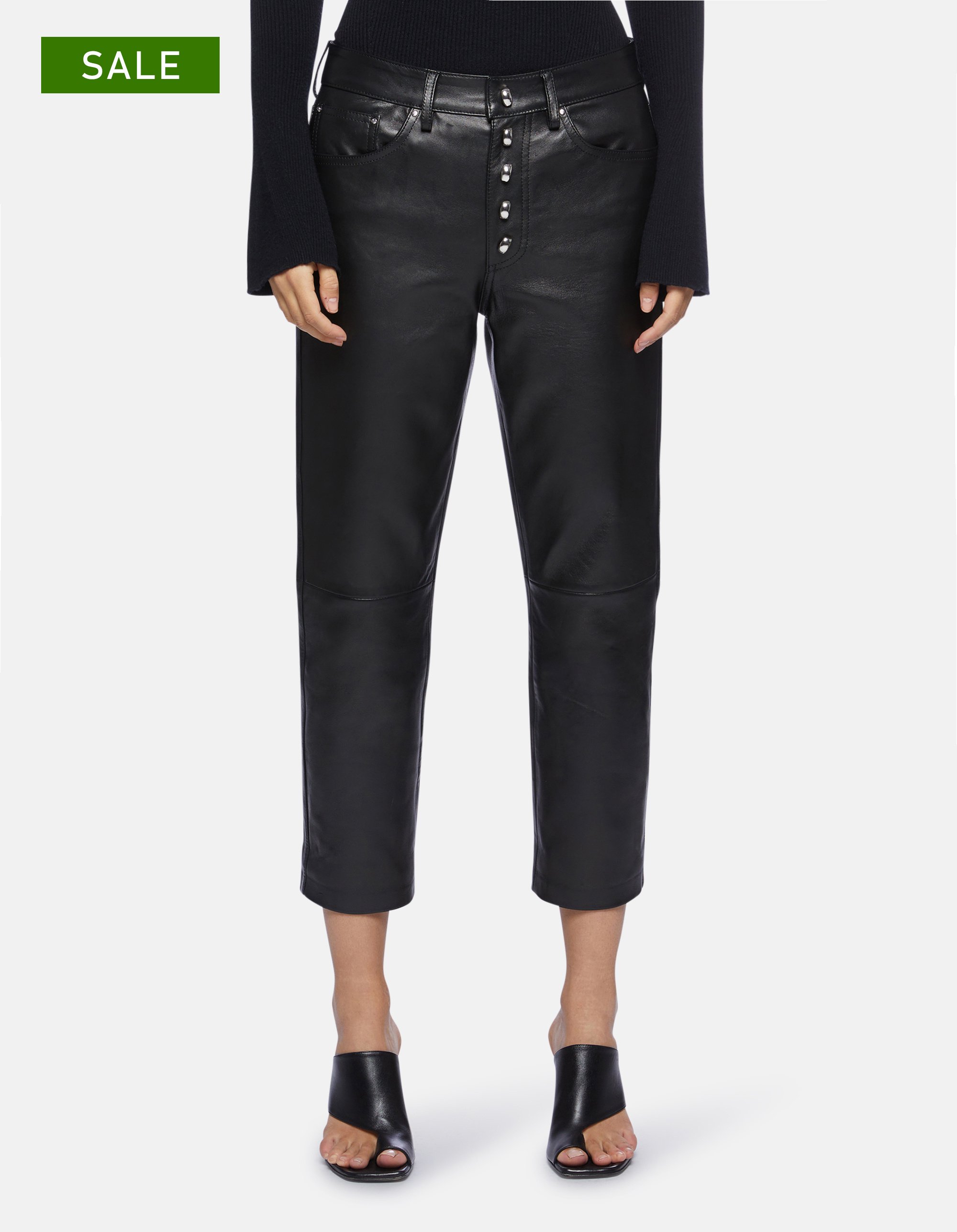 DONDUPKoons loose-fit nappa leather trousers