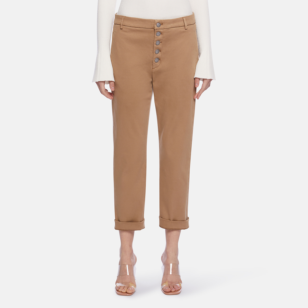 【DONDUP】Nima loose-fit tricotine trousers 23aw