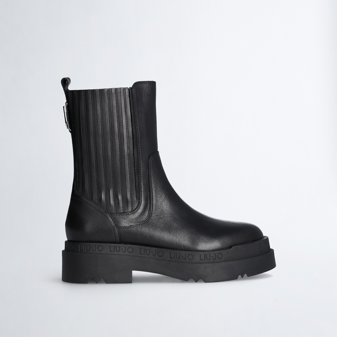 【LIU・JO】Leather beatles ankle boots-23aw