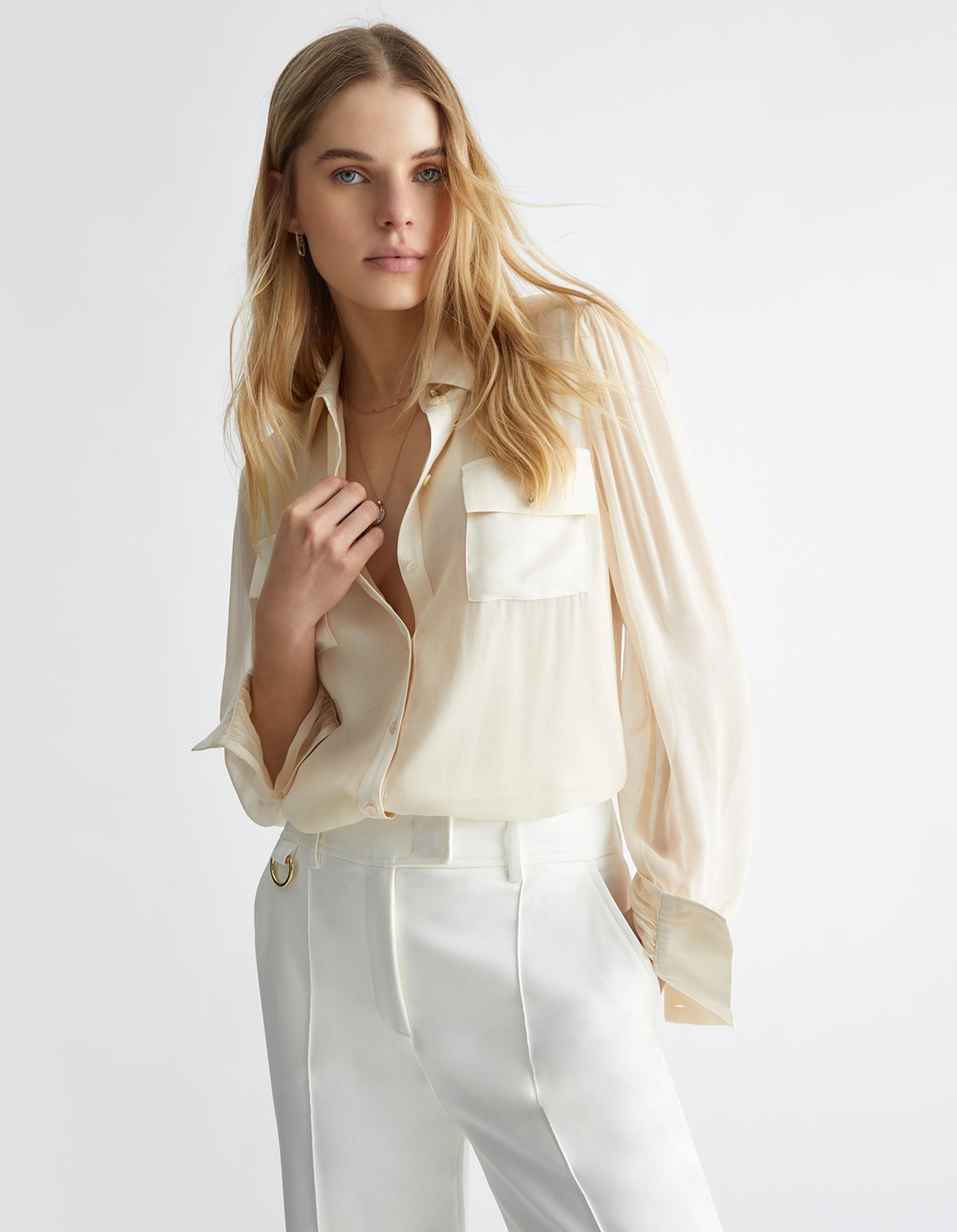 LIUJOGeorgette shirt