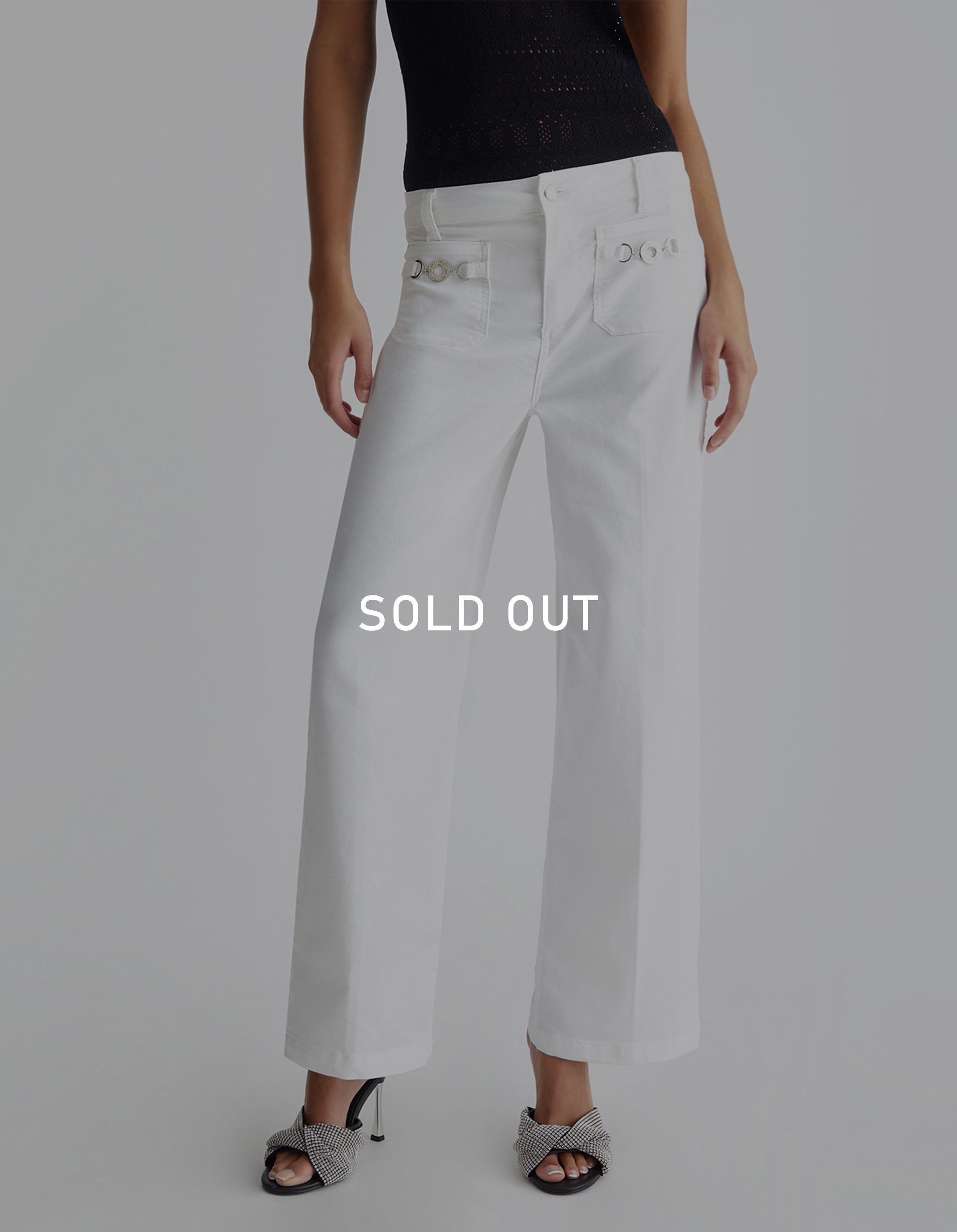 LIUJOFlared cropped trousers