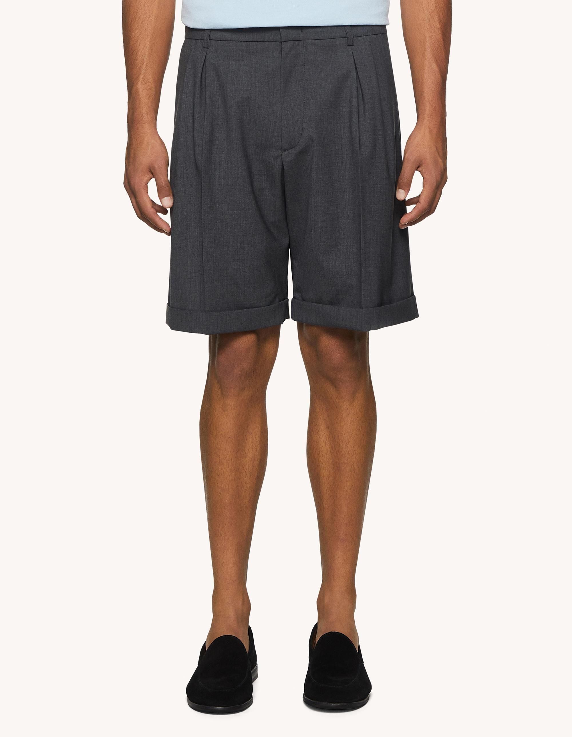 【DONDUP】Julio Bermuda shorts cool wool