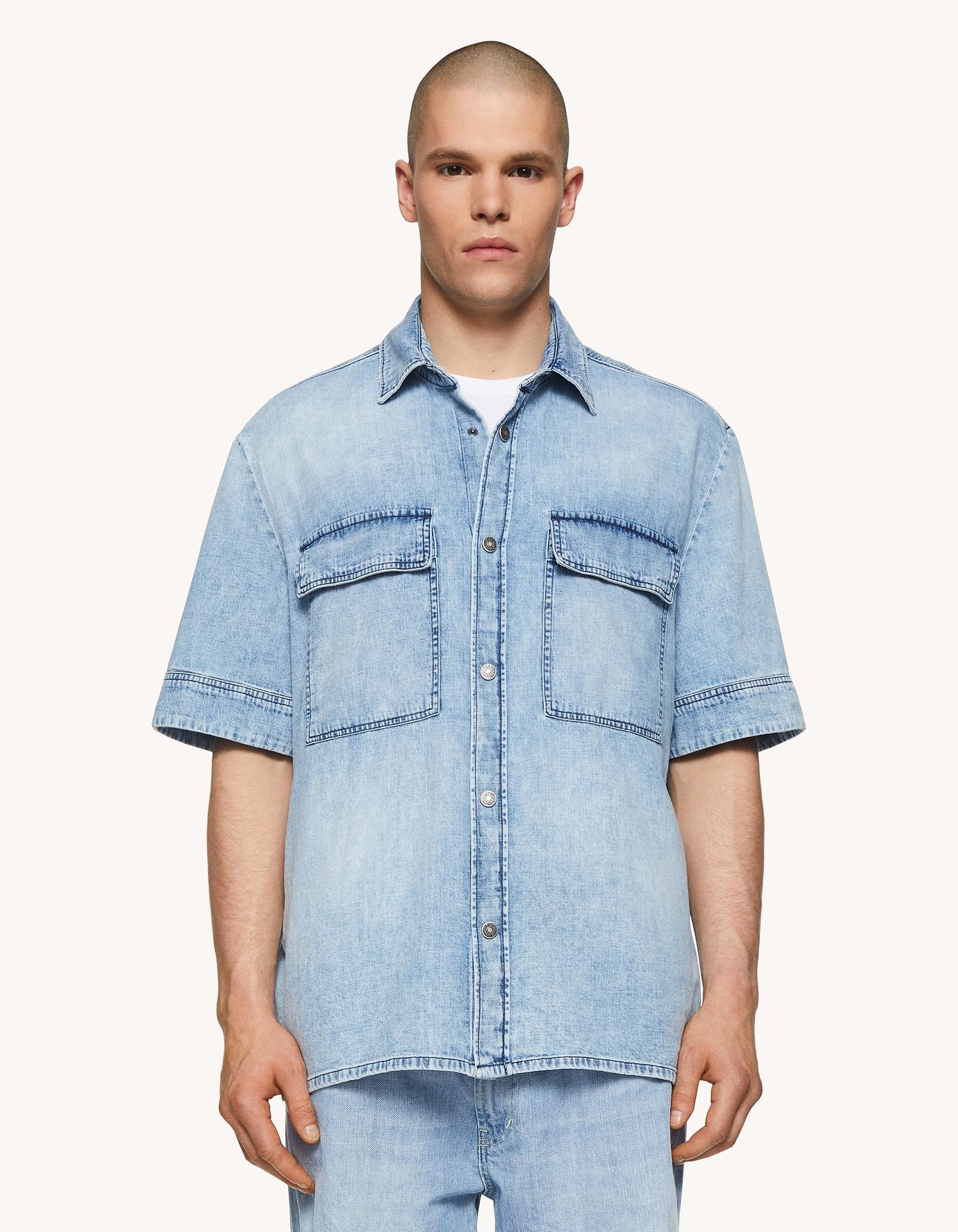 【DONDUP】Denim boxie shirt
