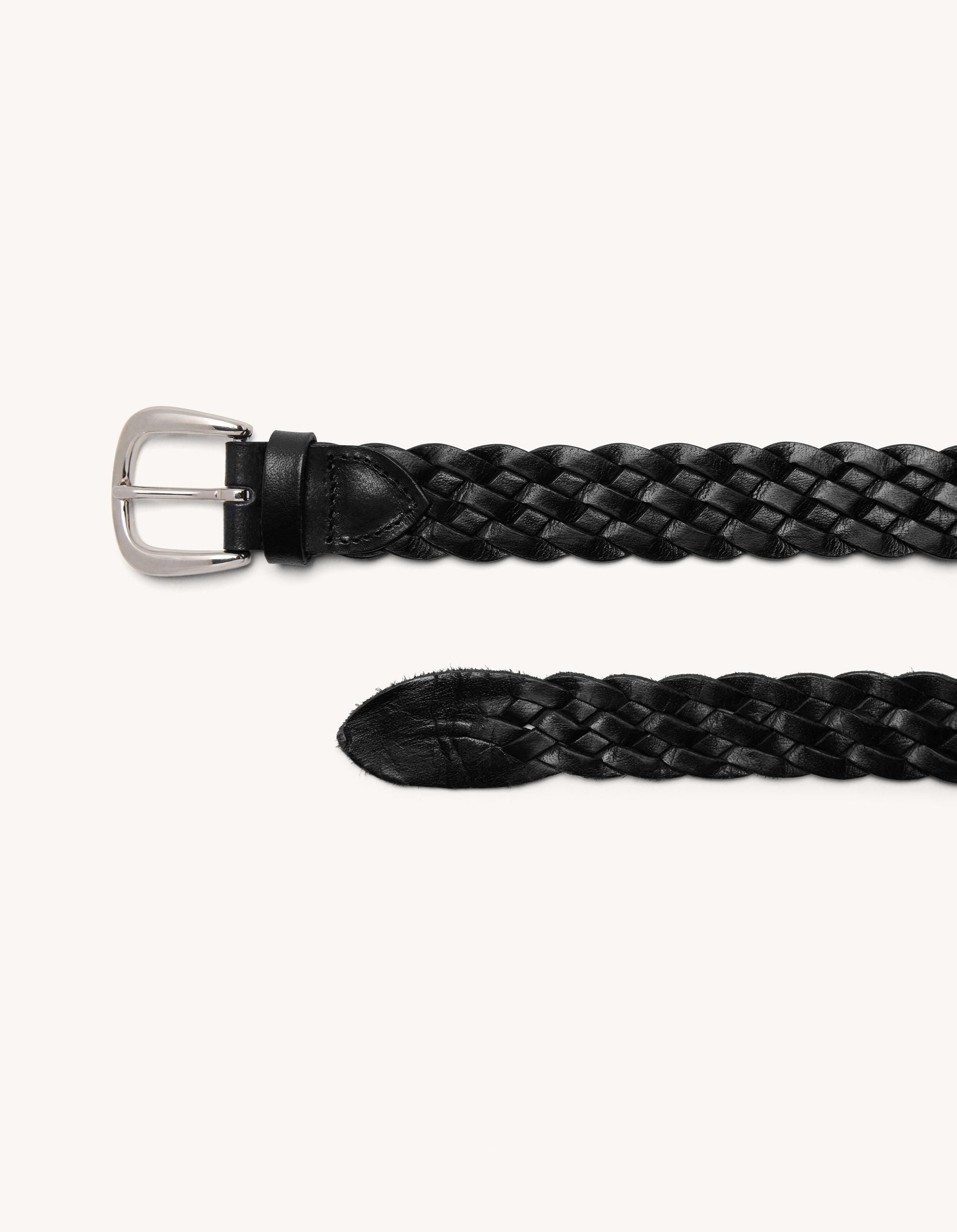 【DONDUP】Woven leather belt