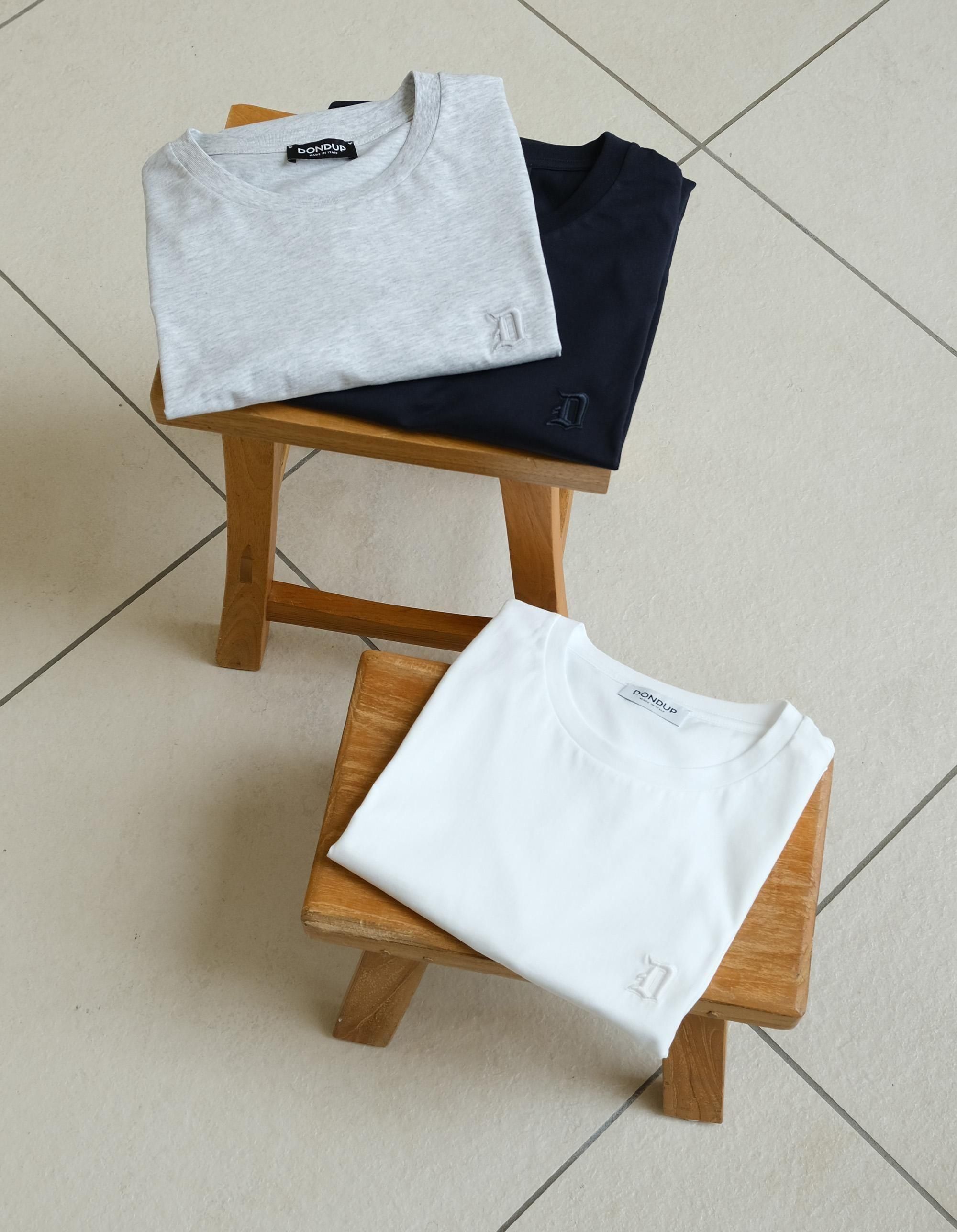 【DONDUP-MEN】クルーネック Tシャツ 3色
