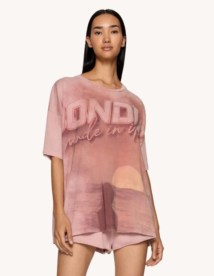 【DONDUP-WOMEN】オーバーサイズ クルーネックTシャツ