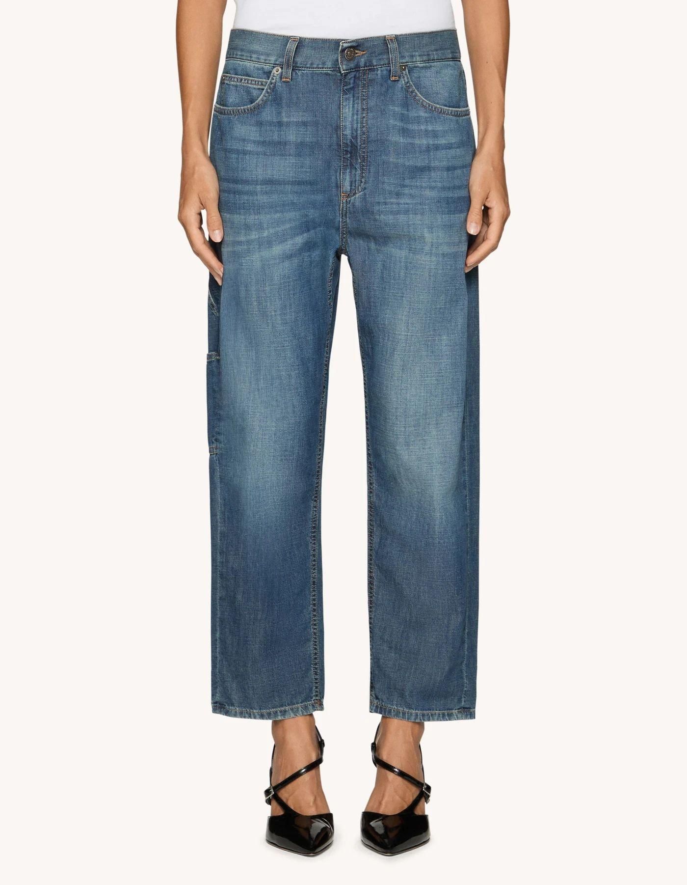 【DONDUP-WOMEN】CARRIE デニムペインターパンツ6.5oz