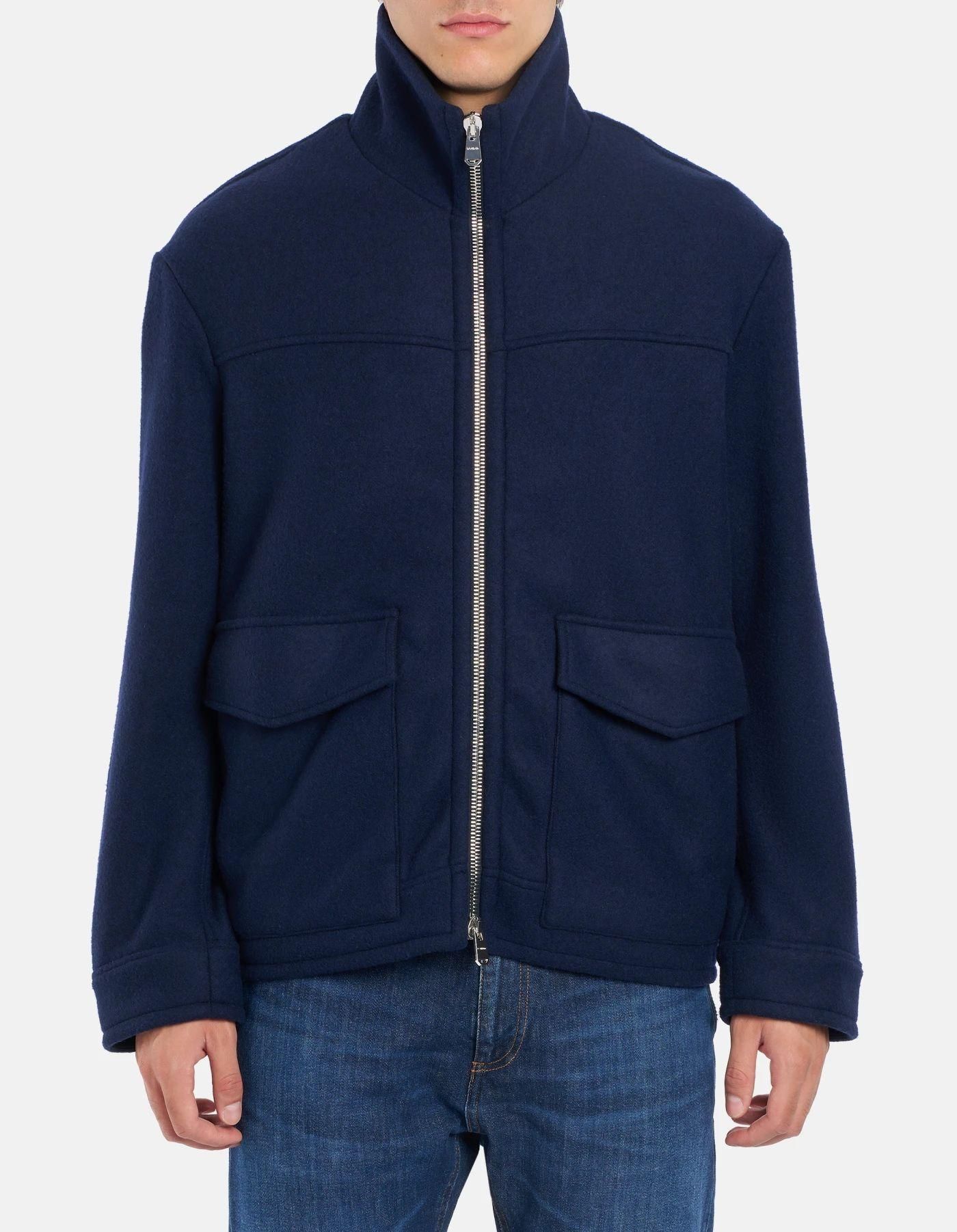 DONDUP ドンダップ　ナポレオンコート　M カシミア ネイビー ダッフルコート カシミアメルトン ネイビー(duffle coat