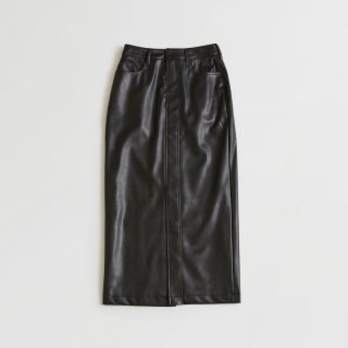SYNTHETIC LEATHER SKIRT