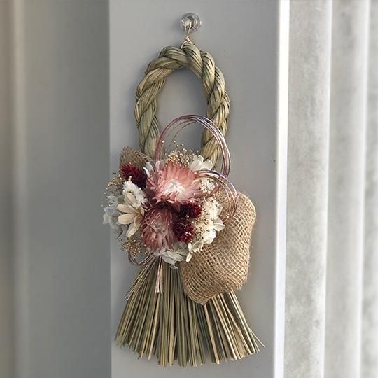 お正月　しめ縄飾り　一点飾り 完成品○お正月しめ縄飾り