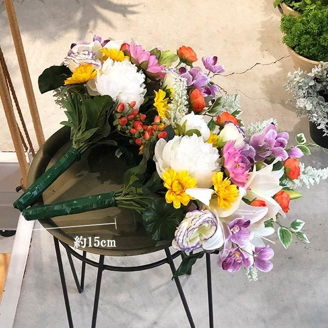 ☆るな☆◆ 造花  お墓用仏花アレンジ◆ １対（２個セット） Amazon｜仏花造花1対セット お墓用 お仏壇にも使えます 売れ筋
